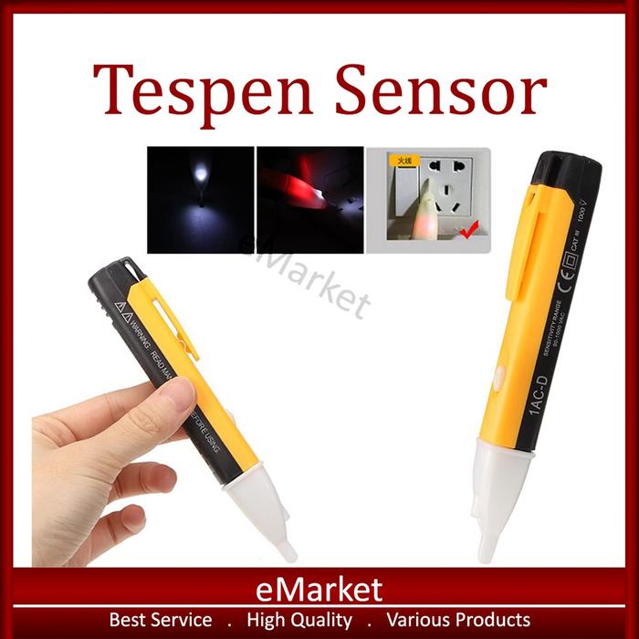 Tespen Sensor / Test Pen Deteksi Tegangan Listrik / Voltase Tester