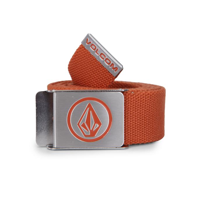 VOLCOM MBL CIRCLE WEBBING BELT ORANGE