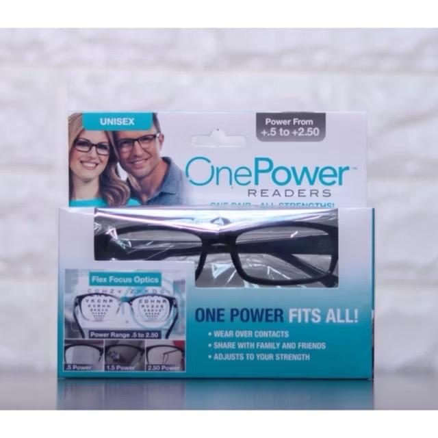 OnePower Kacamata Baca Plus Auto Focus ONE POWER READERS Unisex kotak Flex Focus Optics Power