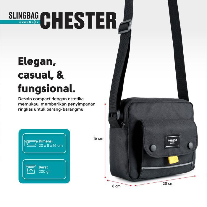 Eiger - EVERNEXT Tas Selempang Pria  Pria Tas Slempang Mini Cowok Tas Selempang Bahu Chester