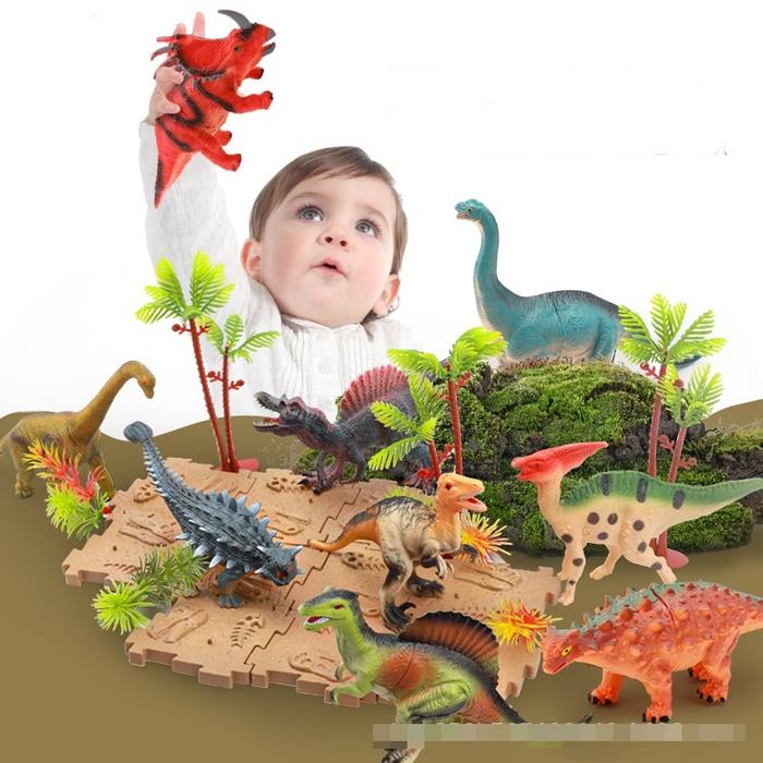 Mainan Anak ANIMAL SET JUMBO Miniatur Mainan Hewan Binatang Karet Animal Figure Set Ukuran Besar Len
