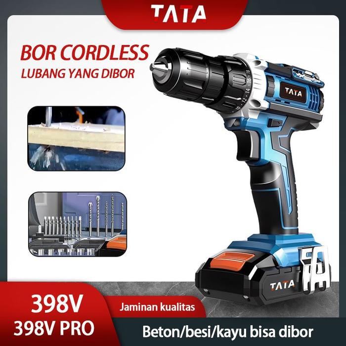【COD】⚠ ⚠ TATA Ready stock Mesin Bor Listrik Lithium Tanpa Sikat, Bor Listrik 10Mm, Bor Listrik Nyama
