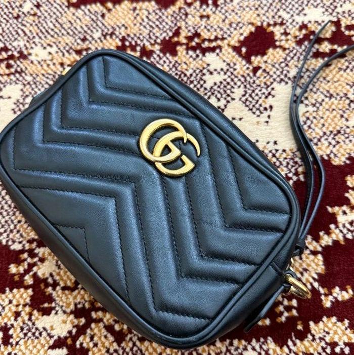 Gucci Marmont Camera Mini Wanita Kulit