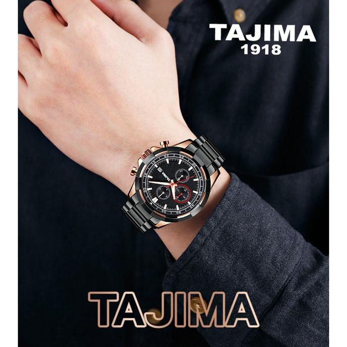 Jam Tangan Tajima og Couple Premium Gold Stainless Steel Water