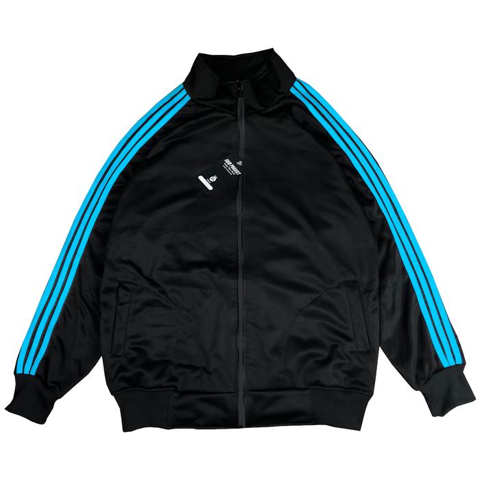 Jaket Tracktop garis 3 Polos Casual Distro Pria Wanita Premium Terlaris