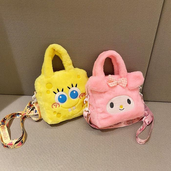 FREE ONGKIR Tas Pinggang Anak Perempuan Cute Hand Bag Bulu / MINI BAG BT21 BTS Tas Selempang / Sling
