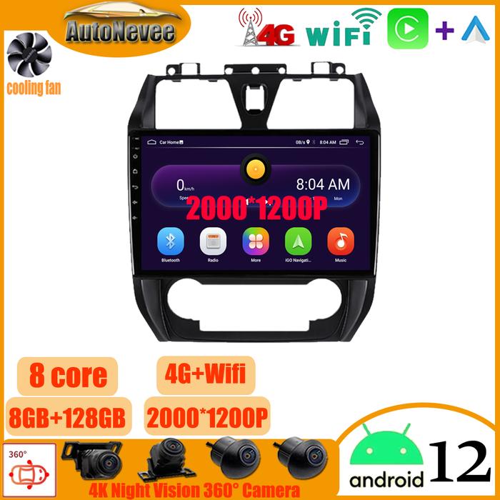 Android 12 Carplay Auto For GEELY Emgrand EC7 2012 2013 Car Radio