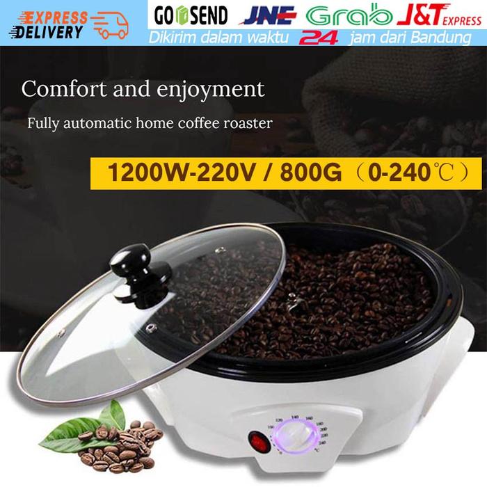 1200W Coffee Roaster Elektric Mesin Goreng Kopi Mesin Sangrai Cafe Otomatis Automatic Coffemaker