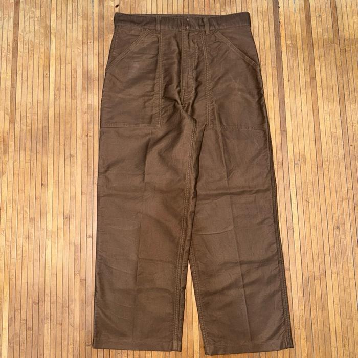 UNIQLO U UNDERCOVER WIDE FIT DARK BROWN CARPENTER FATIGUE PANTS wtaps cdg visvim gramicci