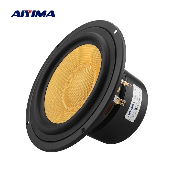 AIYIMA 1Pcs 5.25 Inch Audio Speaker 4 8 Ohm 100W Mid Bass Speaker