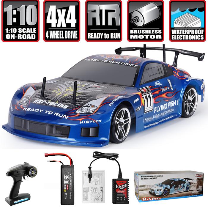 HSP RC Car 2.4G Remote Control 4WD On road Brushless Lipo Race Car
