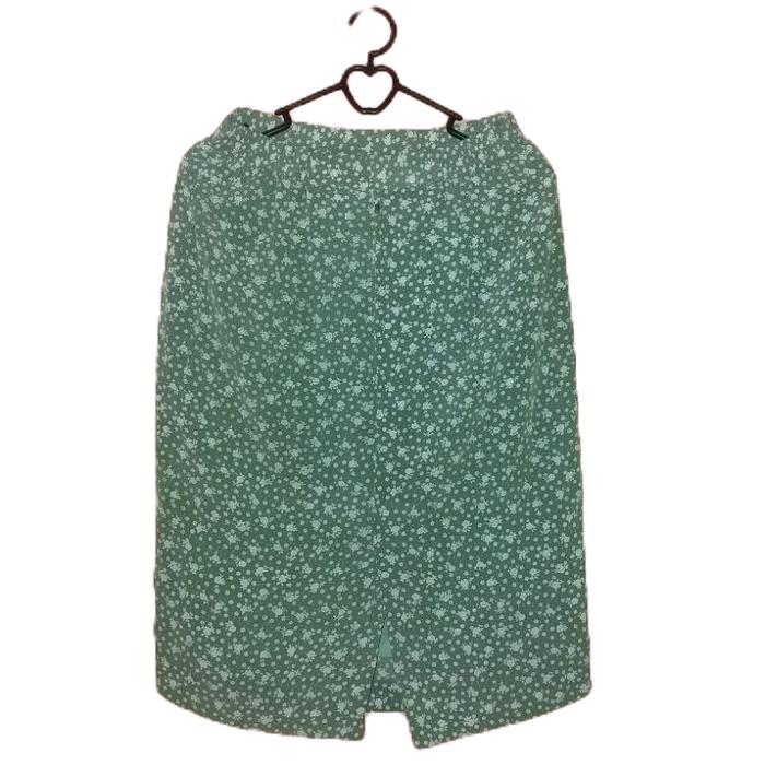Rok vintage rok span pendek rok old school motif bunga