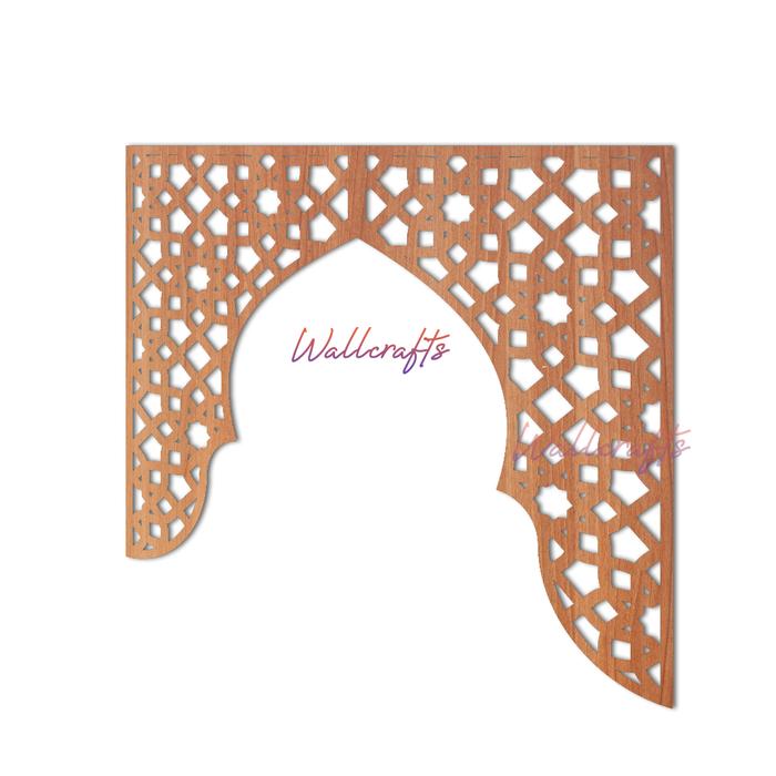 TERLARIS Hiasan Dinding "Mihrab Mushola Pintu" Dekorasi Minimalis Cutting Laser Bahan Plywood READY