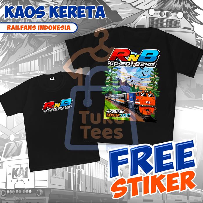 Kaos Kereta Api RnB Baju Kereta Api KAI Railfans Indonesia