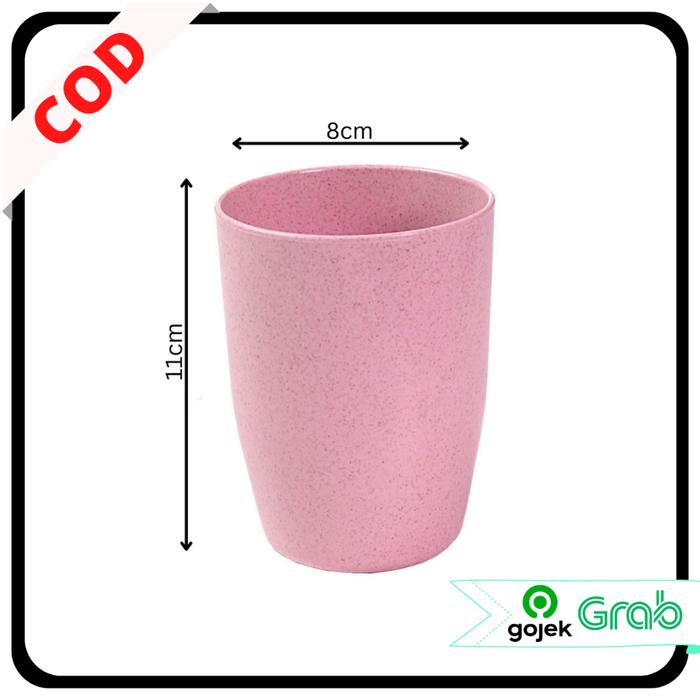 KAISSO - GELAS PLASTIK KUAT ELASTIK CANGKIR WARNA PASTEL BPA FREE MULTIFUNGSI