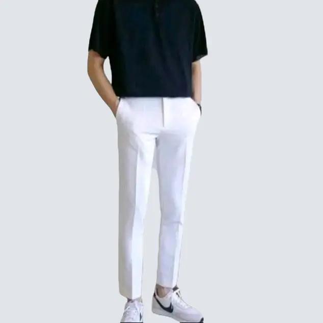 Kantor Pria RSEVEN Bahan Semiwool Premium Hitam Anti Luntur Anti Lecek span dasar slim fit Formal Ke