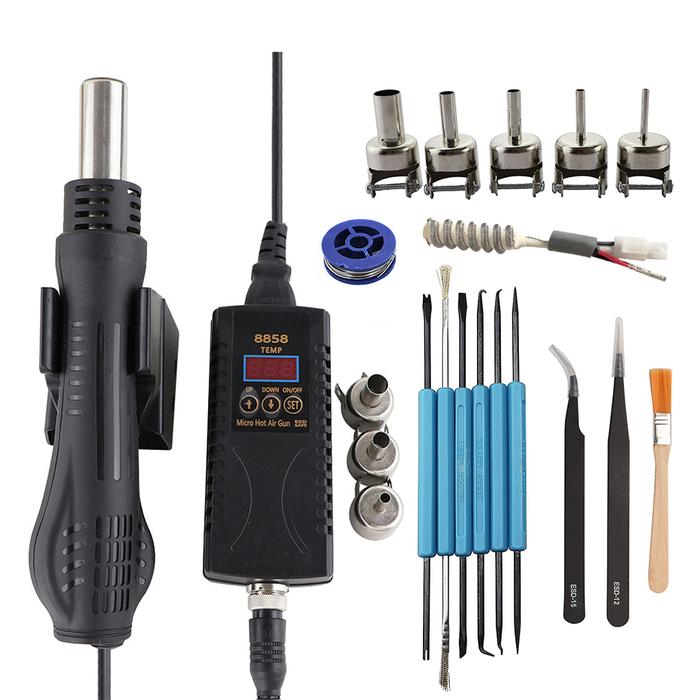 Hot Air Gun 8858 Portable BGA Rework Solder Station Hot Air Blower