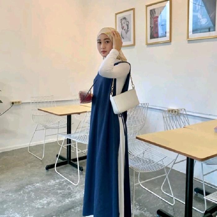 Outer sojin Long vest/outer rompi panjang/outer kondangan/outer polos Panjang