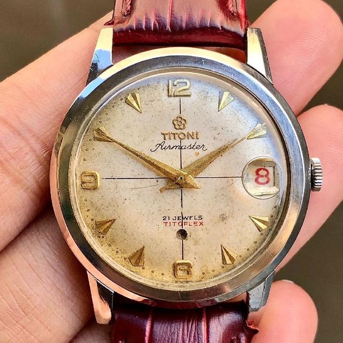 Vintage Titoni Airmaster 21J Titoflex Swiss 6207