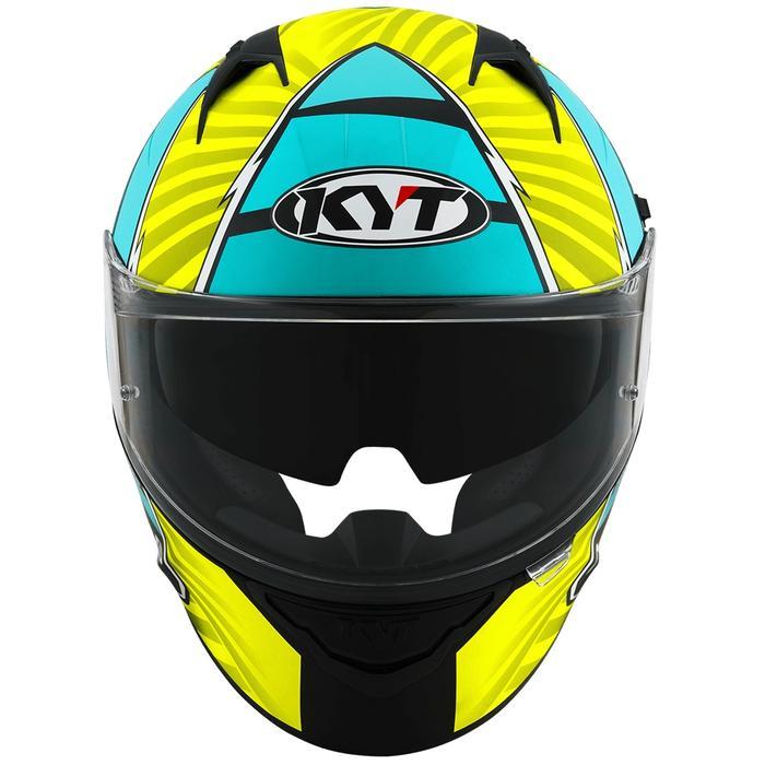 TERUJI HELM KYT NFR REPLICA XAVI FORES 2021 - MATT YELLOW/GREEN