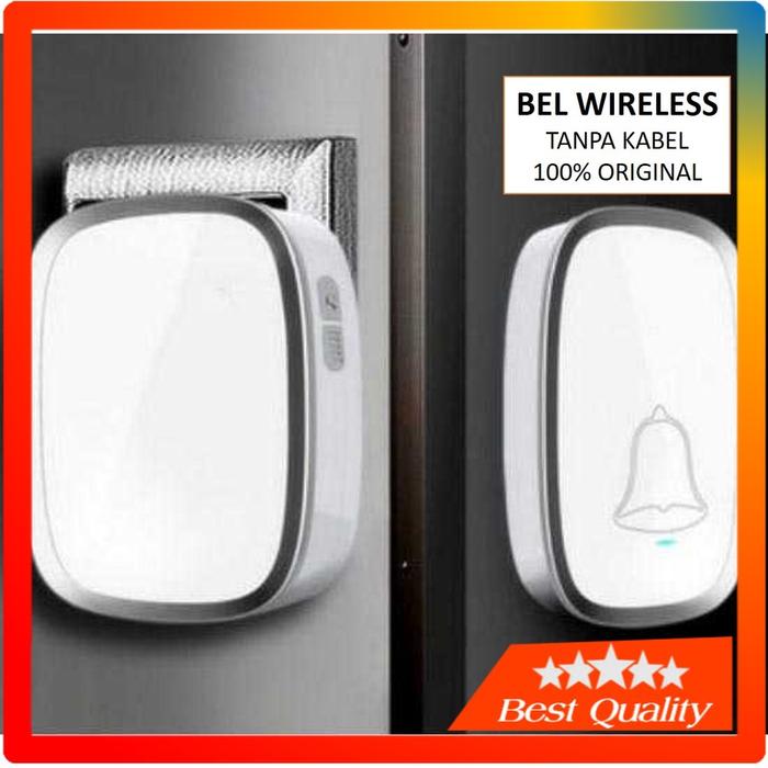 [COD] Bel Rumah Wireless Waterproof Tanpa Kabel Taffware Bel Pintu Wireless Doorbells Waterproof 36 