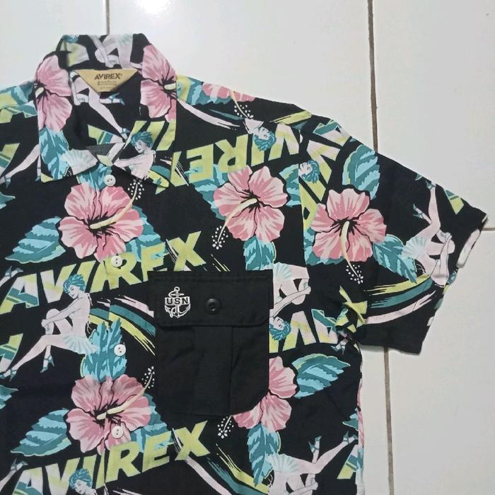 KEMEJA HAWAIIAN AVIREX (no alpha industries, stussy, ellesse, uniqlo)