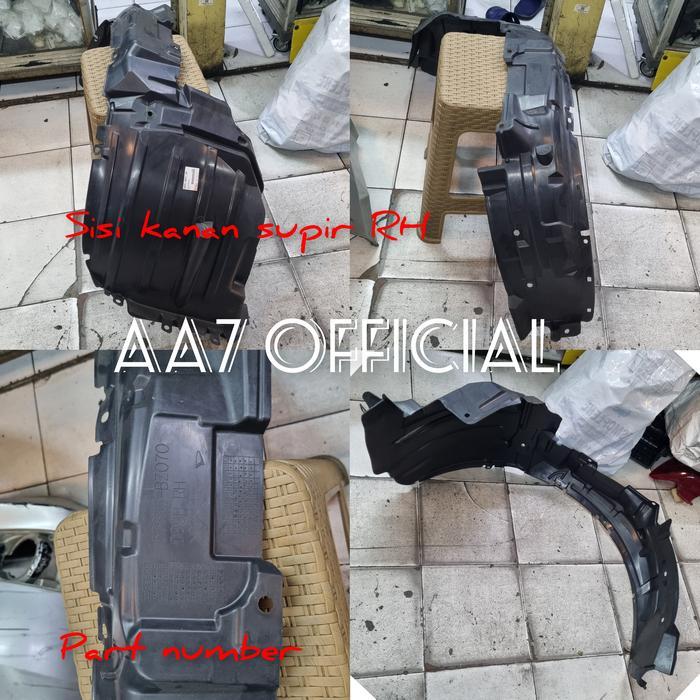 Liner Fender Roda Depan Rush Terios 2008 2010 2012 2014 2015 2016 2017