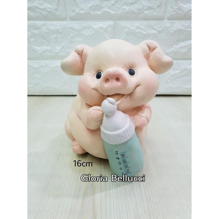 patung pajangan babi dot pig piggy