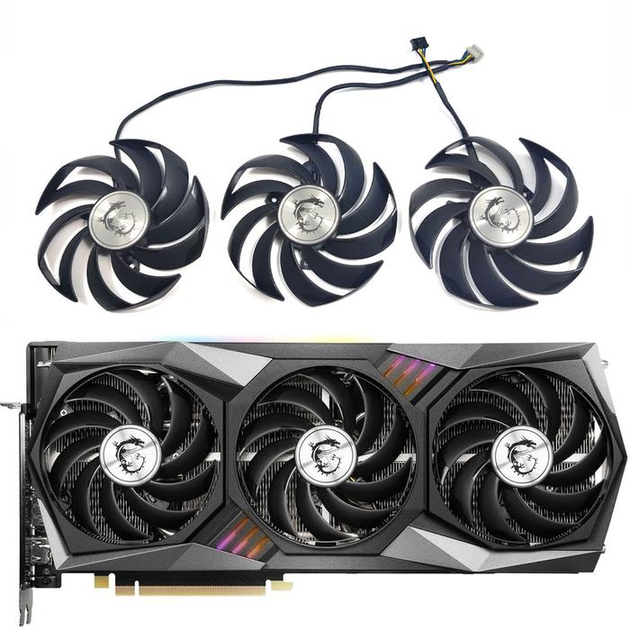 NEW RX 6800XT GAMING X TRIO GPU Fan,For MSI RTX 3060 3060TI 3070 3070TI 3080 3080TI 3090 GAMING TRIO