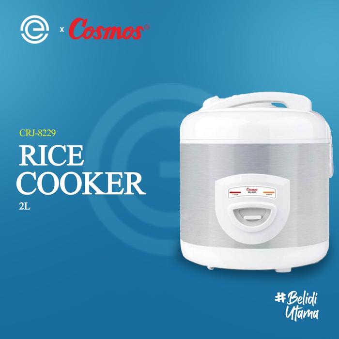 Cosmos CRJ-8229 BSS Penanak Nasi 2 Liter Hitam