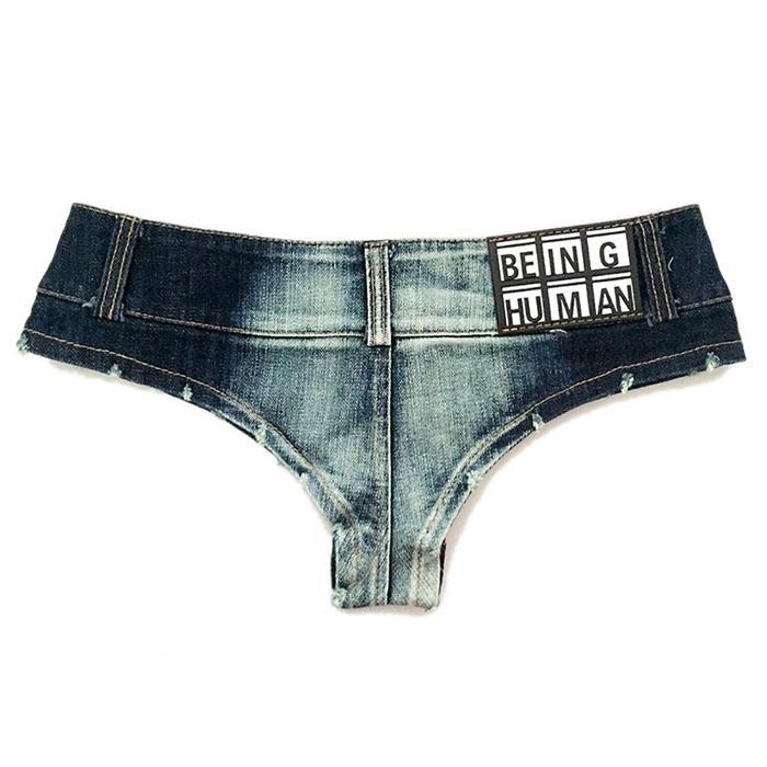 Celana Bikini Micro Low Bahan Denim Sexy