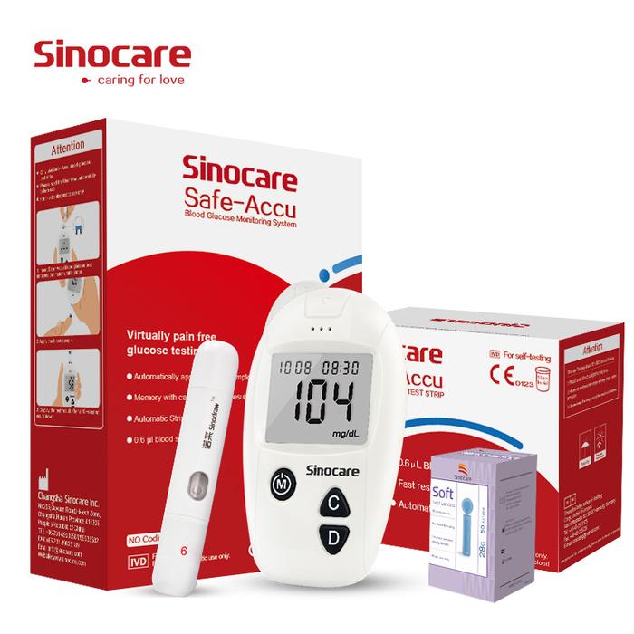 Accu blood glucose meter & Test Strips & Lancets 50/100pcs Glucometer
