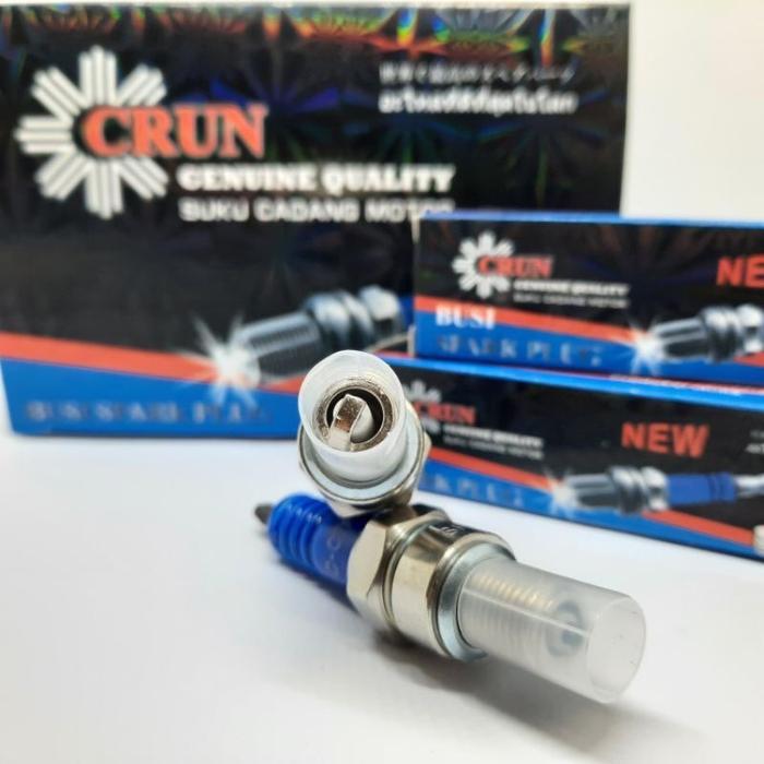 BUSI C7HSA CRUN Busi Motor Grand Supra Mio Jupiter Vega Fino Smash Revo busi
