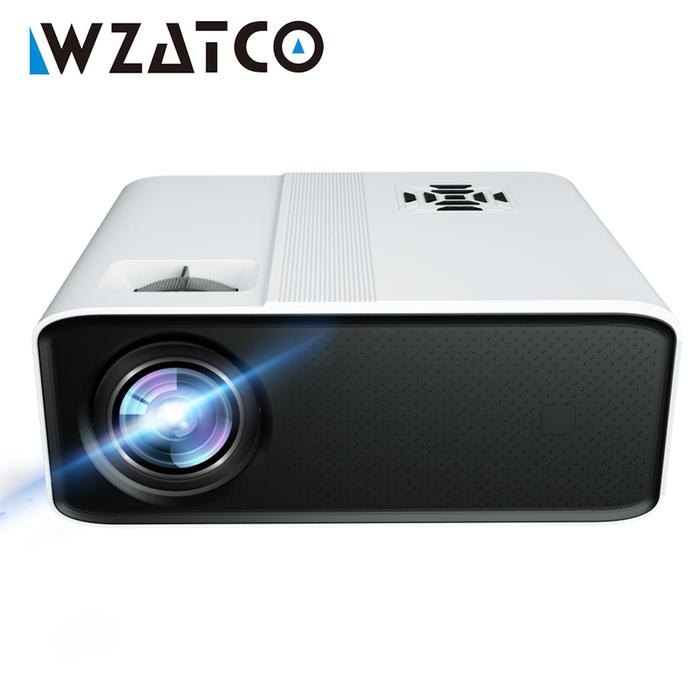 WZATCO C5A Proyektor LED 4K Smart Android WIFI 1920*1080P Proyektor