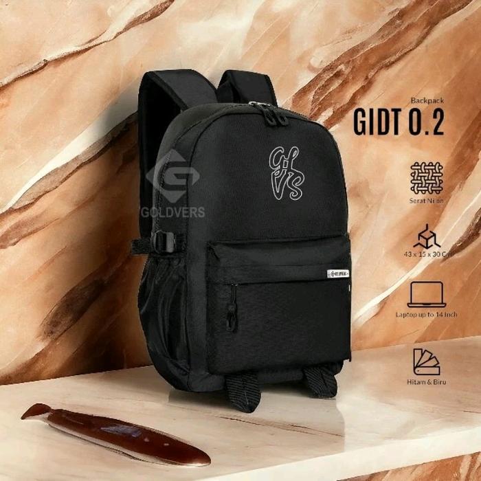 Tas Ransel Goldvers Glow in the Dark RC01-RC01-HITAM dengan Dimensi 43cm x 30cm x 15cm - Wanita, Bac