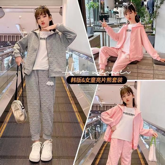 One Set Anak Perempuan Set Jaket Import