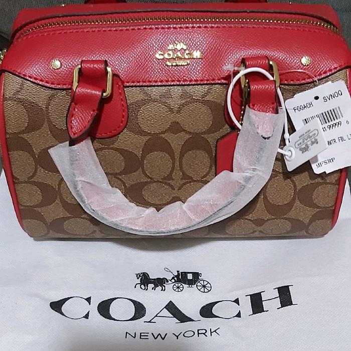 Tas Wanita COC Bennet Tan Merah Handbag dan Sling bag