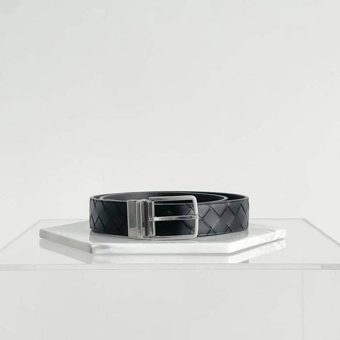 belt BV Intrecciato Reversible Belt SHW Black/Fondant