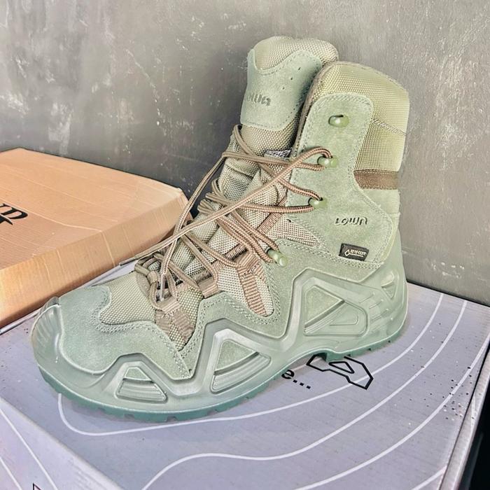 Sepatu Tactical Boots High Cut Sepadu PDL Low Hijau untuk Pria Olive Green Army dengan Sol Tebal & W