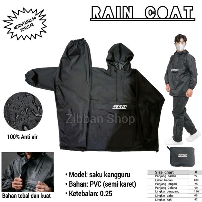 jas hujan premium, jas hujan anti air, jas hujan pvc, jas hujan kangaroo Setelan