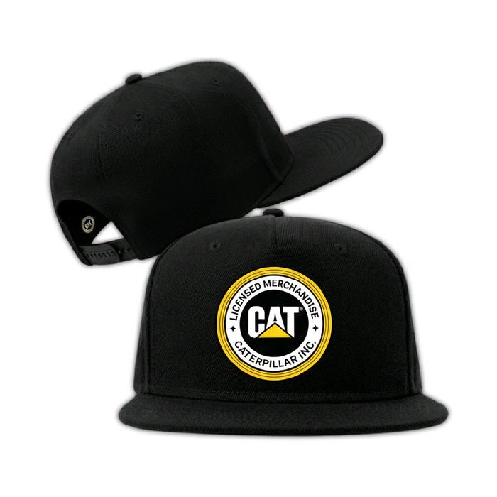 Cater kuning putih Topi Snapback Premium Logo CaterPil Kuning Putih Dewasa Nyaman Dipakai Cocok untu