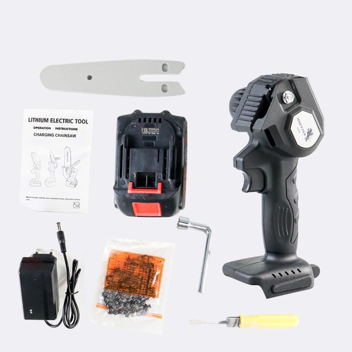 Gergaji Listrik Mesin Senso Kayu Mini Cordless Chainsaw Portable 550W - 800W