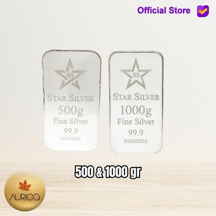 LOGAM MULIA PERAK TERBARU - STARSILVER GRAMASI 500 GRAM & 1000 GRAM