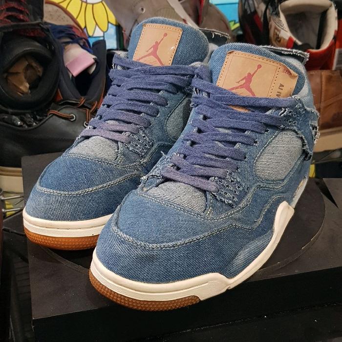 Nike Jordan Retro 4 Levis Denim Blue size 44 (Rare)
