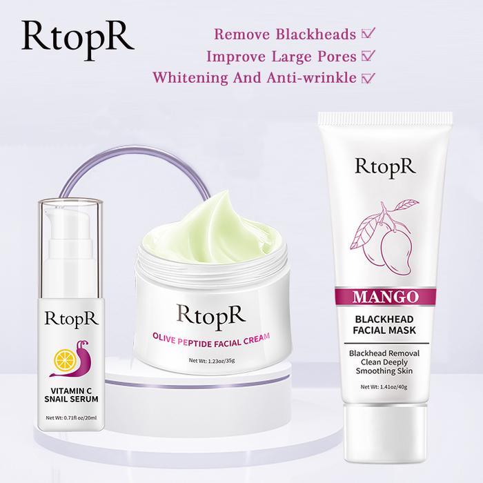 RtopR 3-pcs Skincare Set Mango Blackhead Remover ment Nose