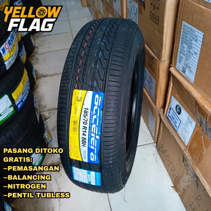 BAN MOBIL UKURAN STANDAR AVANZA, XENIA, KIJANG SUPER 185 70 R14 MERK ACCELERA ECOPLUSH RING 14