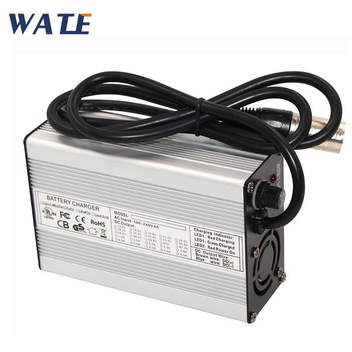 54.6V 3A Charger 13S 48V li-ion battery Charger Output DC 54.6V With