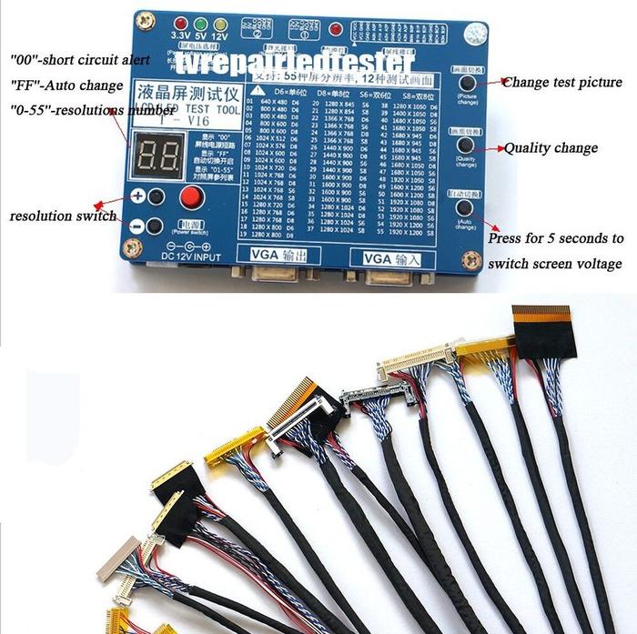 Alat Perbaikan TV Laptop Komputer Baru Penguji Panel Alat Uji LCD/LED