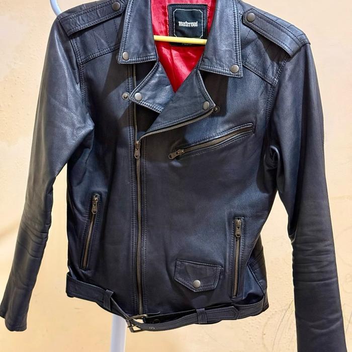 Ramones Biker Leather Jacket Maternal Disaster