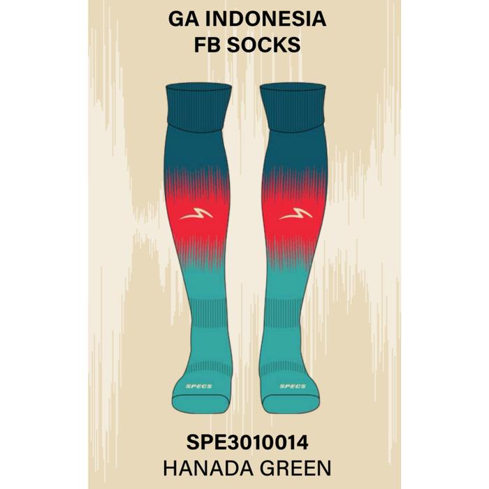Kaos Kaki Bola Soccer Specs Garuda Attack FB Socks 24  HANADA GREEN GA INDONESIA FB SOCKS Original